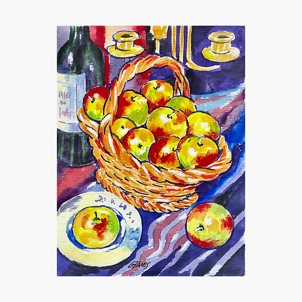 STILL LIVE WITH APPLES Photographic Print