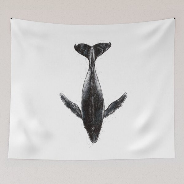 Item preview, Humpback Whale From Above Scribble designed and sold by ArtyOrca.