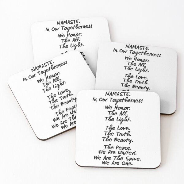Item preview, Namaste In Our Togetherness We Are One Black Text designed and sold by TWMBDesigns.