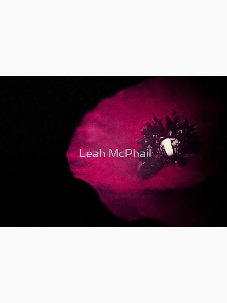 Poppy on Black by LeahMcPhail