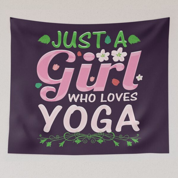 Item preview, Just A Girl Who Loves Yoga designed and sold by marosharaf.