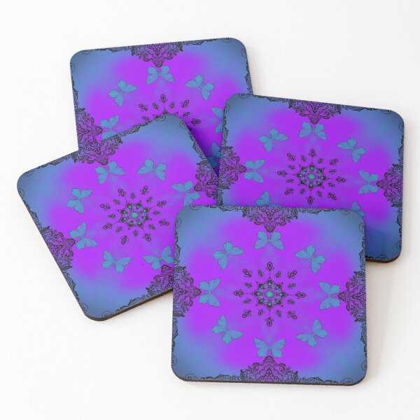 Item preview, Blue and violet butterfly mandala designed and sold by AmandaGoulart.