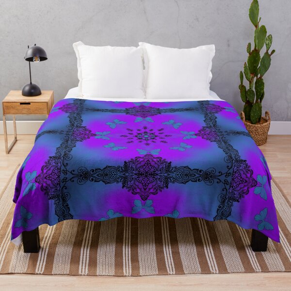 Item preview, Blue and violet butterfly mandala designed and sold by AmandaGoulart.