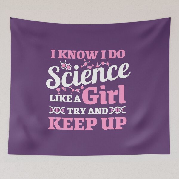 Item preview, I know I do science like a girl try and keep up designed and sold by marosharaf.