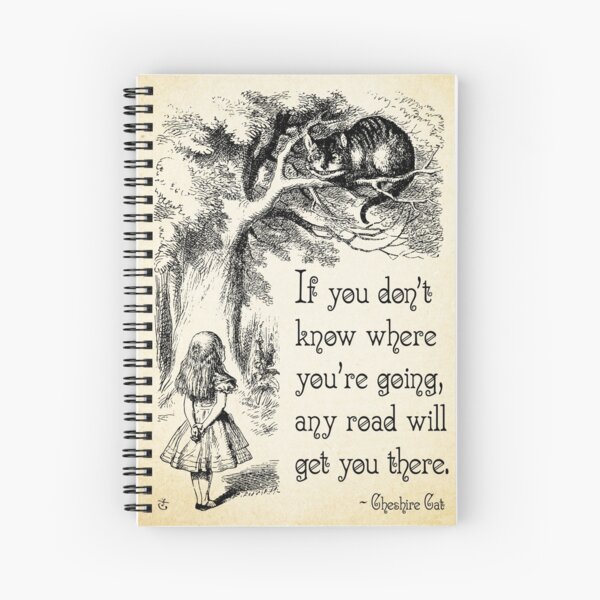 Alice Wonderland Inspired Notebook / Sketchbook / Journal