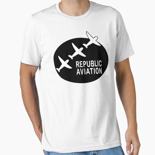 Item preview, Republic Aviation Repro Logo (Black Ver.) designed and sold by warbirdwear.