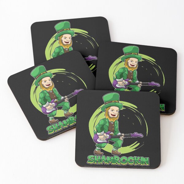 Item preview, Shamrockin - Leprechaun With E-Guitar - Musician designed and sold by anziehend.