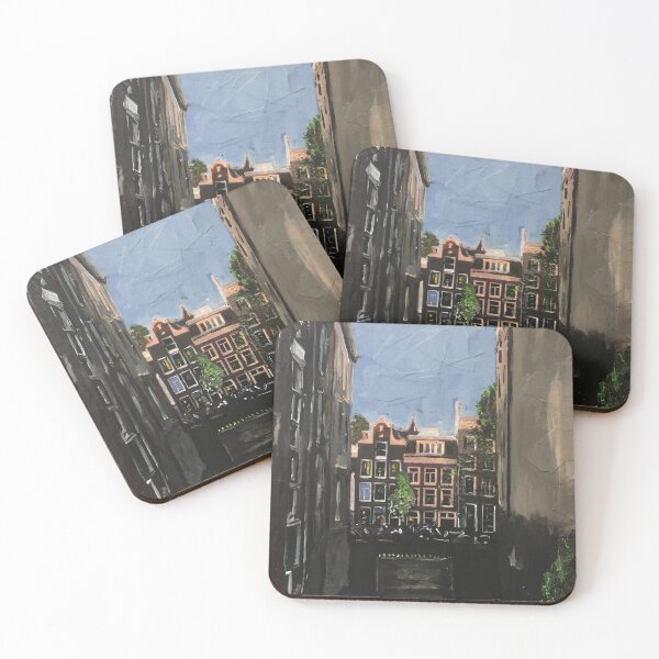 Item preview, Amsterdam, Canal Houses In Soft Light designed and sold by golan22may.