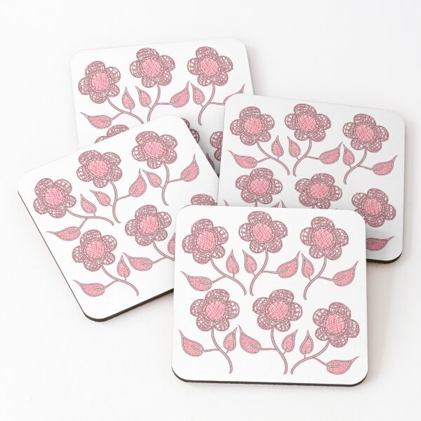 Item preview, Pink Flowers Stitched Design designed and sold by Susaans-Art.