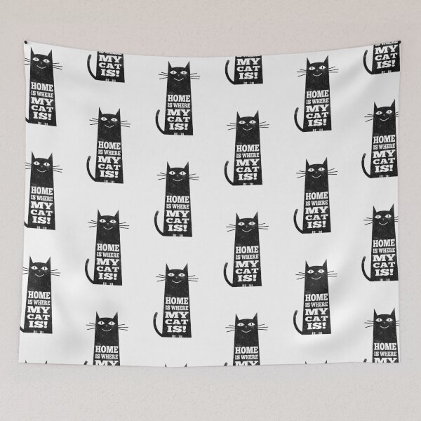 Item preview, Home is where my cat is! designed and sold by criarte.