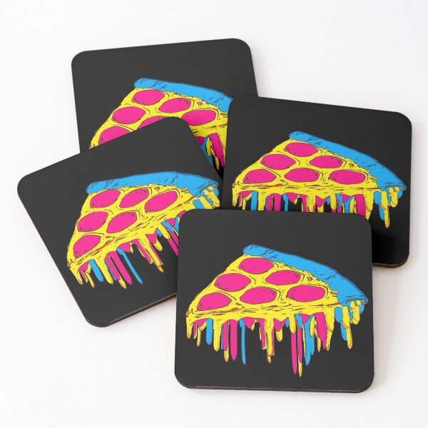 Item preview, CMYK Drippy Trippy Pizza Pie  designed and sold by GUS3141592.