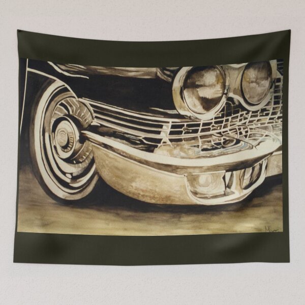 Item preview, grille, american car, chrome, retro auto, vintage car designed and sold by bastidecreation.