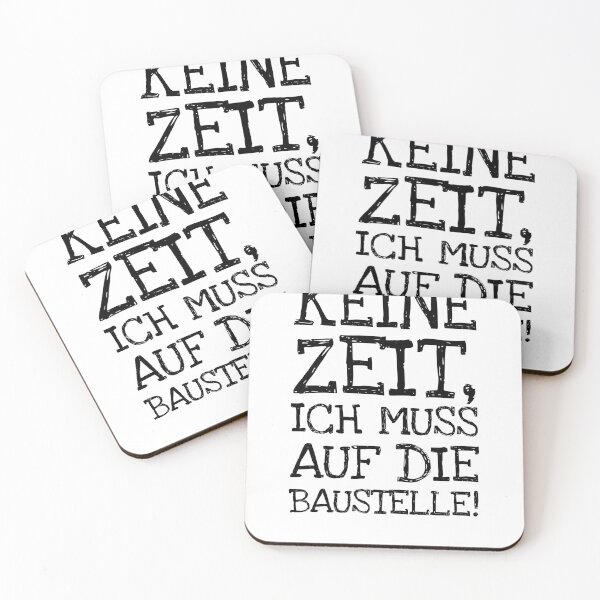 Item preview, Keine Zeit Ich Muss Auf Die Baustelle! designed and sold by The5thDesign.