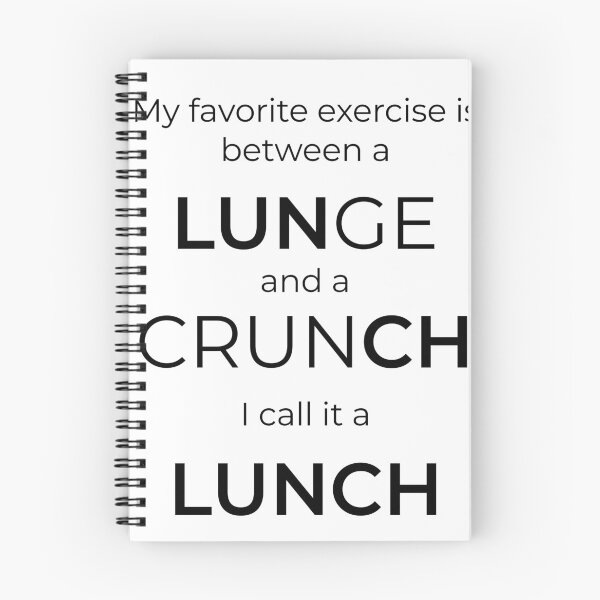 Item preview, Crunch + Lunge = LUNCH designed and sold by watwateroo.