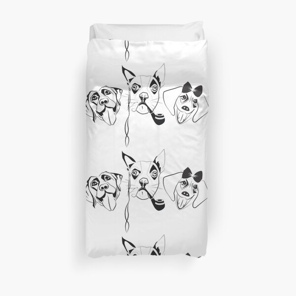 the three puppeteers Duvet Cover