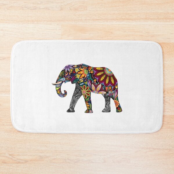 Item preview, Brightly colored elephant designed and sold by Ahimsazen.