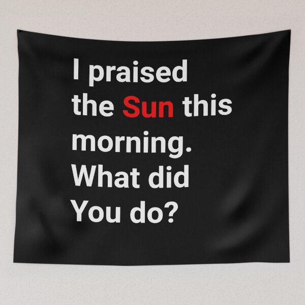 Item preview, I Praised the Sun this Morning. designed and sold by holo 2000.