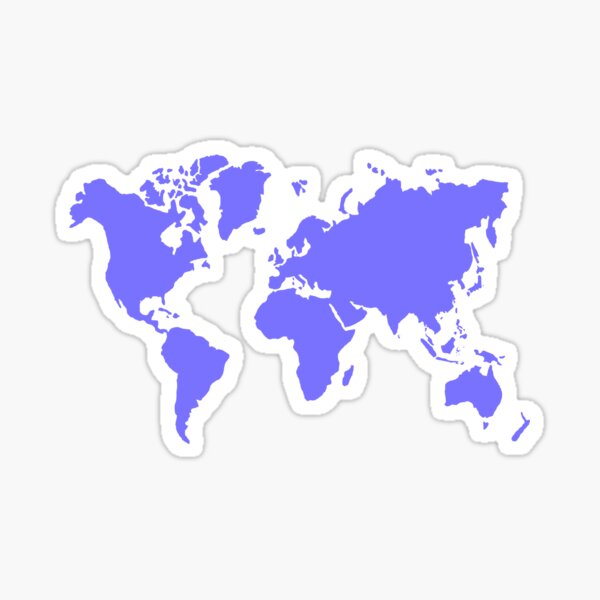 "World map stickers" Sticker by dreamtravel Redbubble