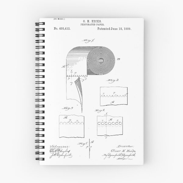 Item preview, Perforated Toilet Paper Design designed and sold by BookCoverSeeker.