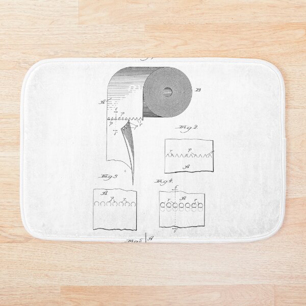 Item preview, Perforated Toilet Paper Design designed and sold by BookCoverSeeker.
