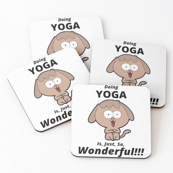 Item preview, Doing Yoga Is Just So Wonderful!!! Black Text designed and sold by TWMBDesigns.