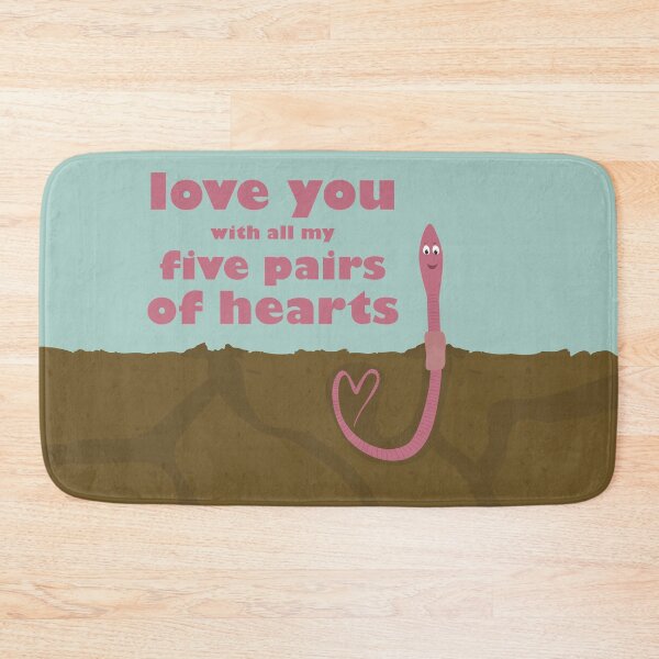 Item preview, earthworm in love designed and sold by uncutcreations.