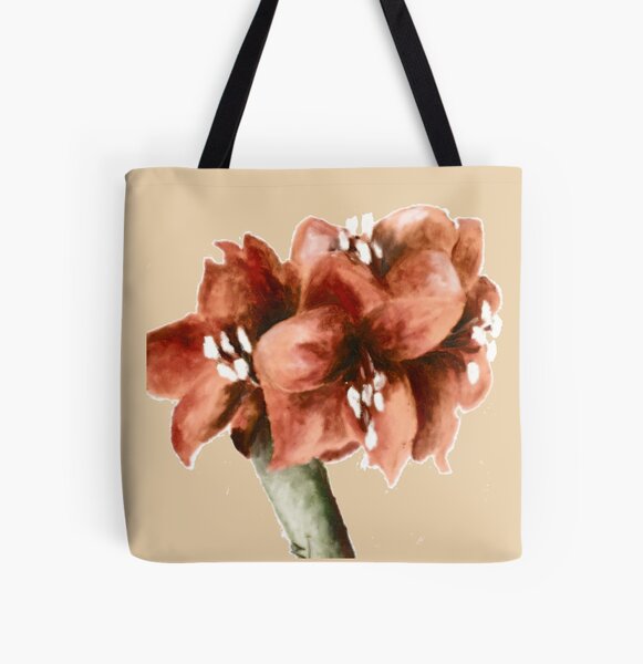 fleurs Tote bag doublé