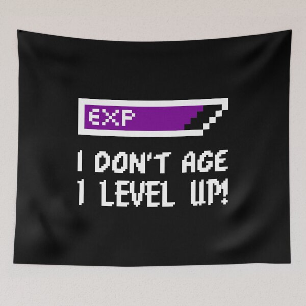 Item preview, EXPing Level Purple White designed and sold by CharlieCreator.