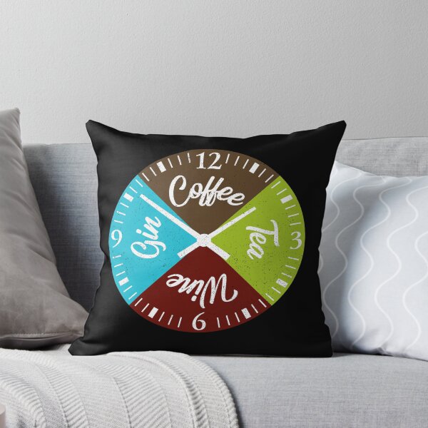 Item preview, Funny Drinks Clock Coffee Tea Wine Gin Drinking Gourmet Gift designed and sold by peter2art.