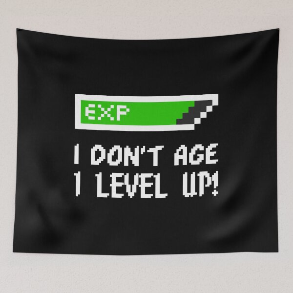 Item preview, EXPing Level Green White designed and sold by CharlieCreator.
