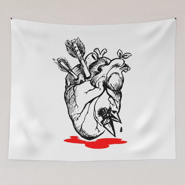 Item preview, Bleeding Heart Illustration designed and sold by RAWWR.