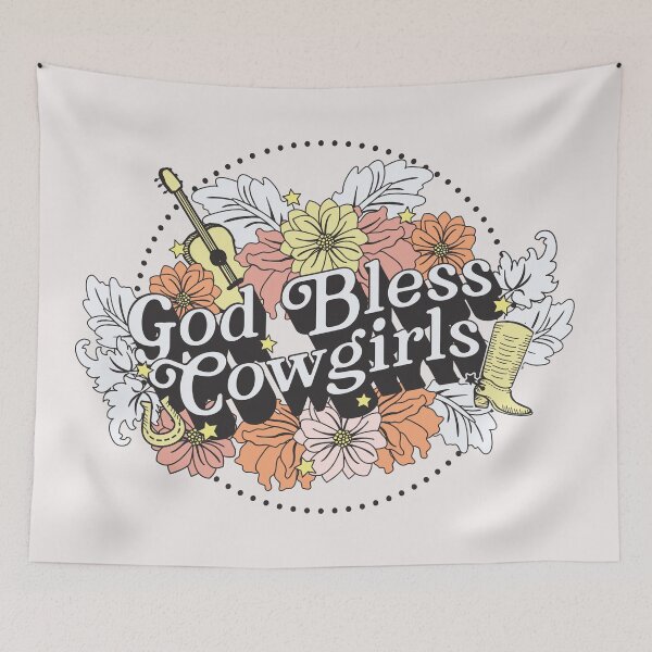 Item preview, God Bless Cowgirls designed and sold by MyMaxDesign.