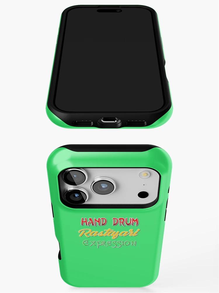 Thumbnail 3 of 4, iPhone Case, HAND DRUM Rastafari expression designed and sold by Ralek.