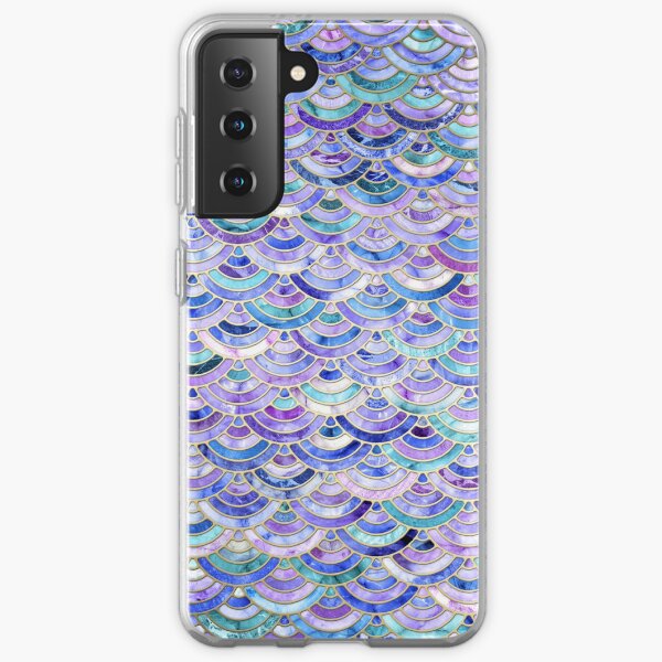 Marble Mosaic in Amethyst and Lapis Lazuli Samsung Galaxy Soft Case