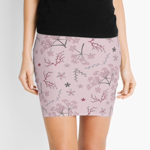 Pastel garden Mini Skirt
