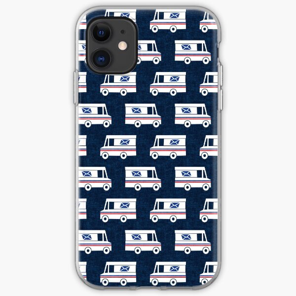 Mail Trucks - blue iPhone Soft Case