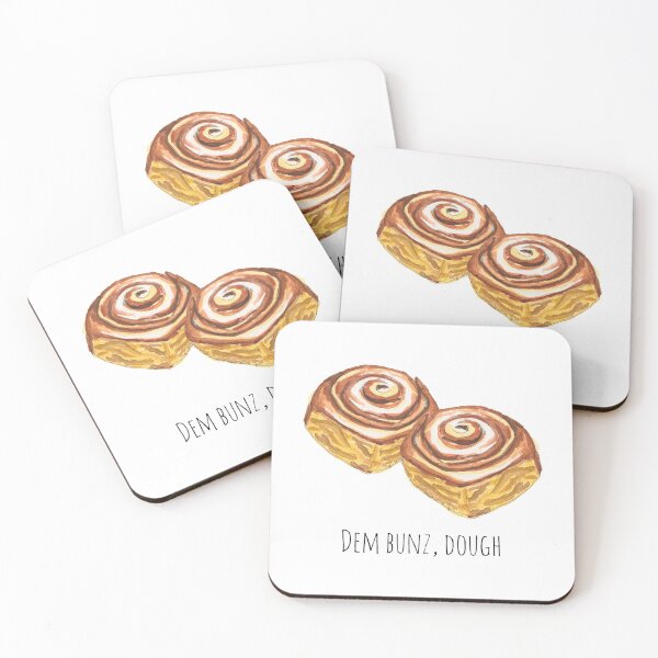 Item preview, Dem bunz, dough.  Cinnamon rolls food pun. designed and sold by KeytonDesign.
