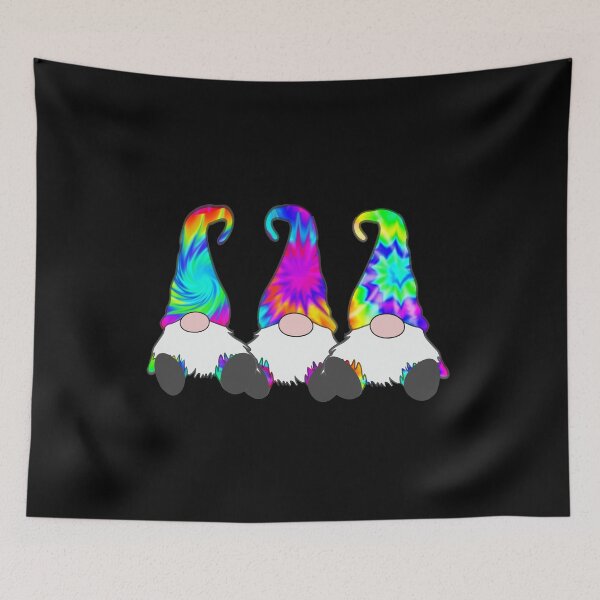 Item preview, 3 Hippie Gnomes Tie Dye Hat Retro Peace Groovy designed and sold by funnytshirtemp.