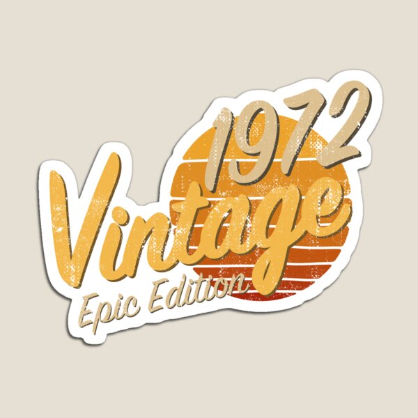 Item preview, 49th Birthday Gift - Vintage 1972 Epic Edition Retro Sunset Distressed designed and sold by Otakso.