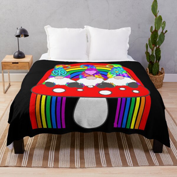 Item preview, 3 Hippie Gnomes Tie Dye Hat Retro Peace Groovy rainbow, mushroom designed and sold by funnytshirtemp.