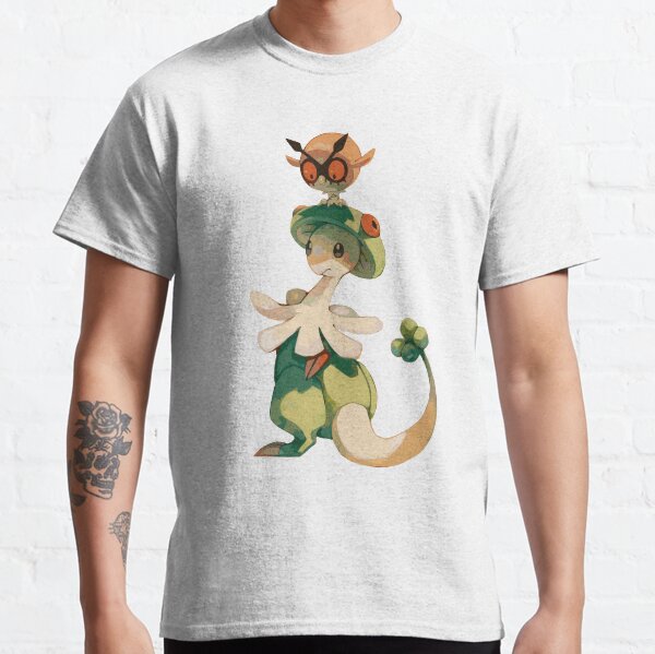 Breloom and Hoothoot Playing Together - Pocket Monsters Classic T-Shirt