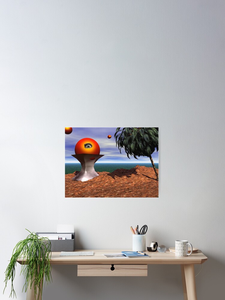 Imagen 2 de 3, Póster con la obra Help, diseñada y vendida por amfunny.
