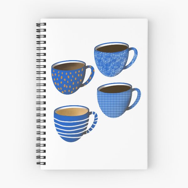 Item preview, Blue coffee cups designed and sold by KeytonDesign.