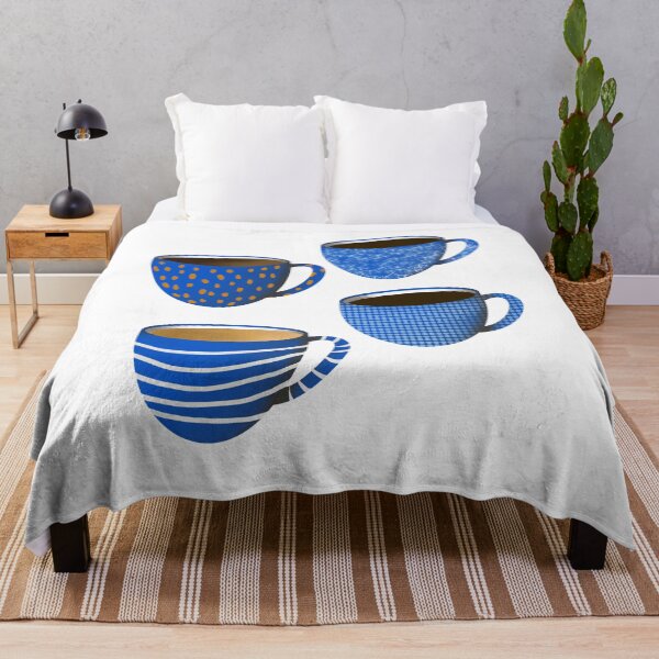 Item preview, Blue coffee cups designed and sold by KeytonDesign.