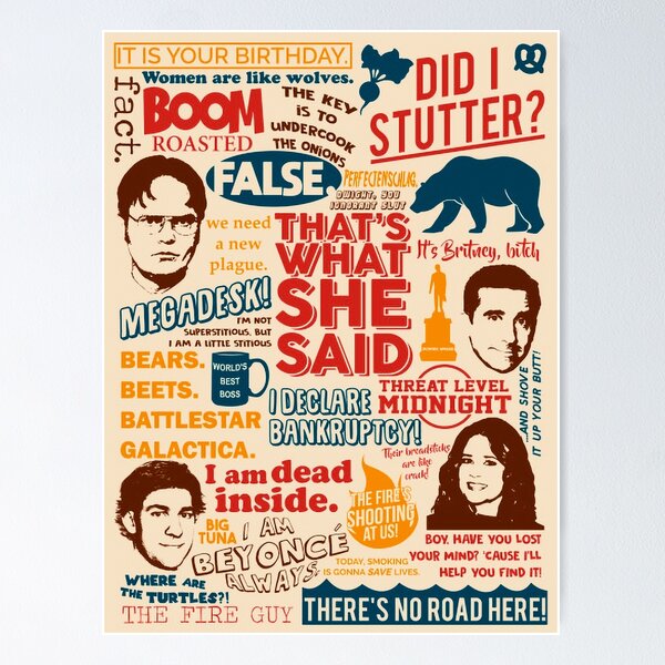 Pam Mural Painting Poster The Office TV Show Finale Beesly Dunder Mifflin  Cast 