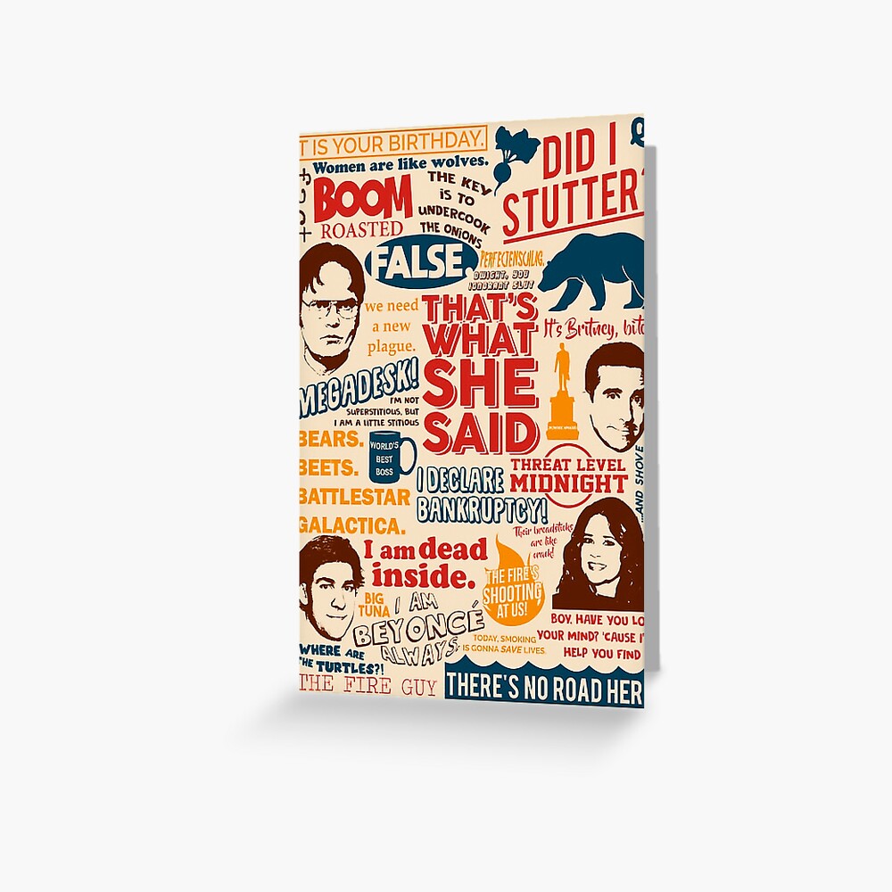 All the Best Quotes from The Office - "That's What She Said"! Art Print