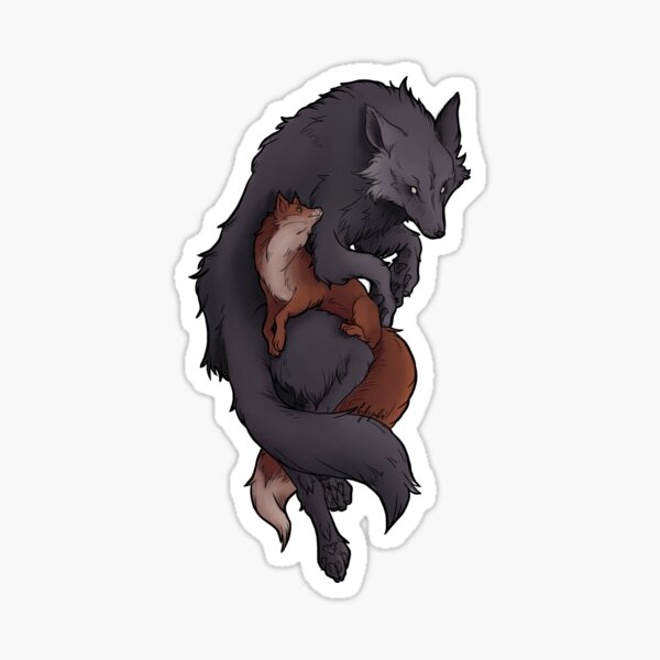 Item preview, Wolf and fox. designed and sold by EVANICHTADAM.