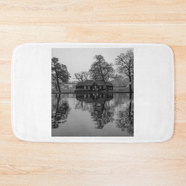 Aperçu de l'œuvre Bournville Birmingham Boating Pool Mono Fine Art créée et vendue par kwn1804.
