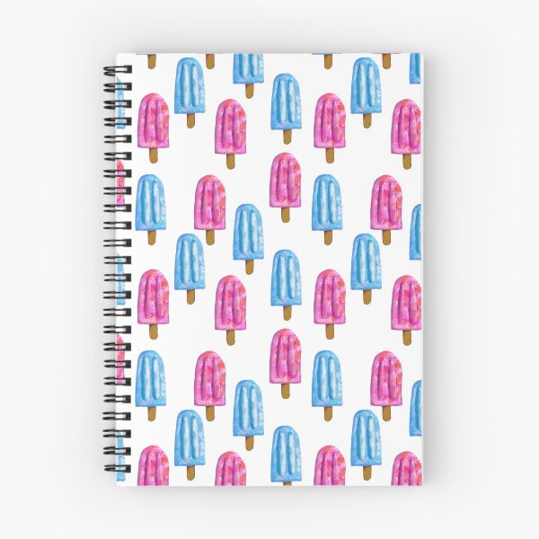 Item preview, Strawberry and blueberry popsicle pattern designed and sold by KeytonDesign.