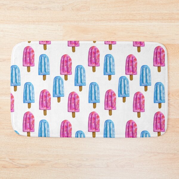 Item preview, Strawberry and blueberry popsicle pattern designed and sold by KeytonDesign.